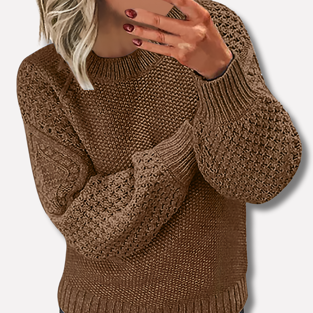 Elegante maglione caldo per donna