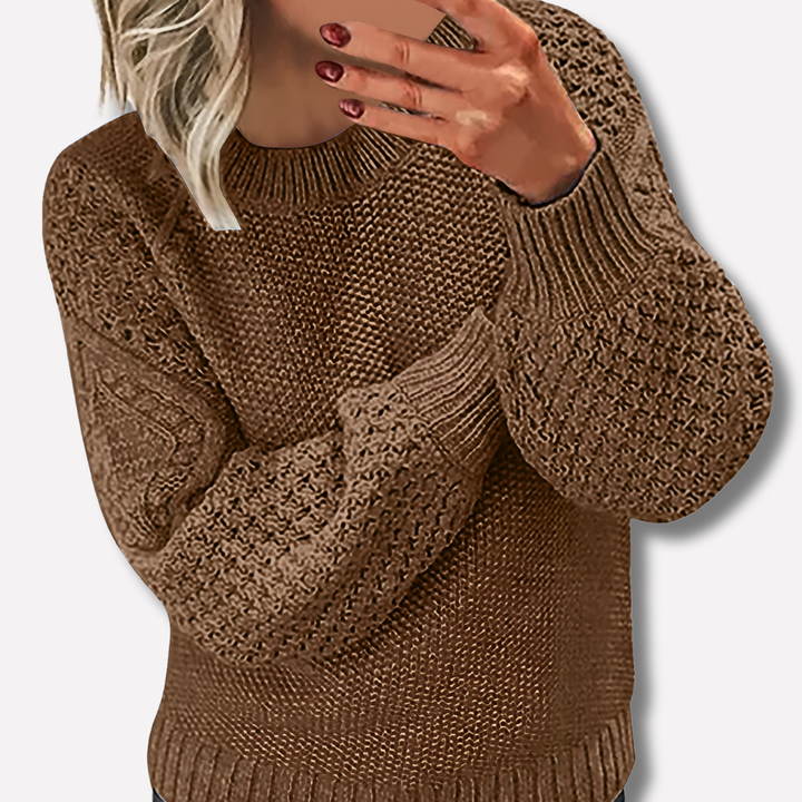 Elegante maglione caldo per donna