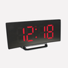 Curved LED Digital Alarm Clock in Modern Style