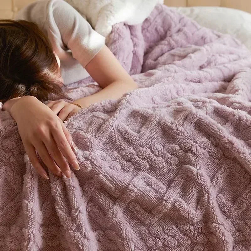 Coperta invernale in lana d'agnello