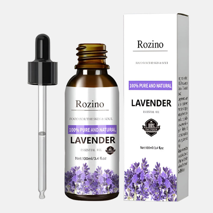 Aceite esencial de planta de lavanda