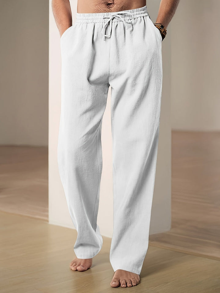 Men's relaxed-fit trousers with drawstring