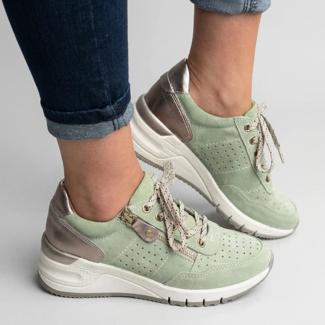 Archvelle - Scarpa da ginnastica ortopedica con zeppa