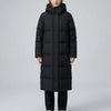 Parka Puffer Con Cappuccio Lungo Per Donne