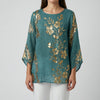 Blusa a Maniche Lunghe con Stampa Floreale