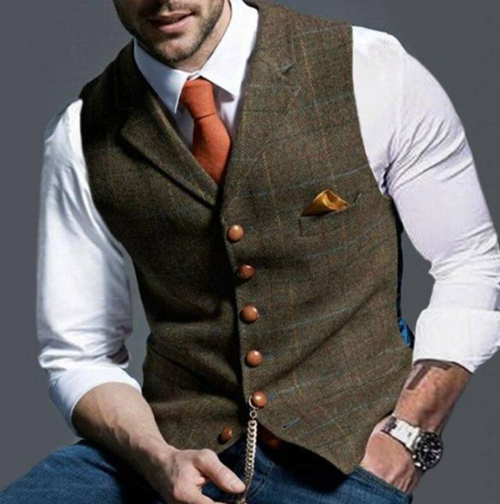 Gilet vintage classico da uomo