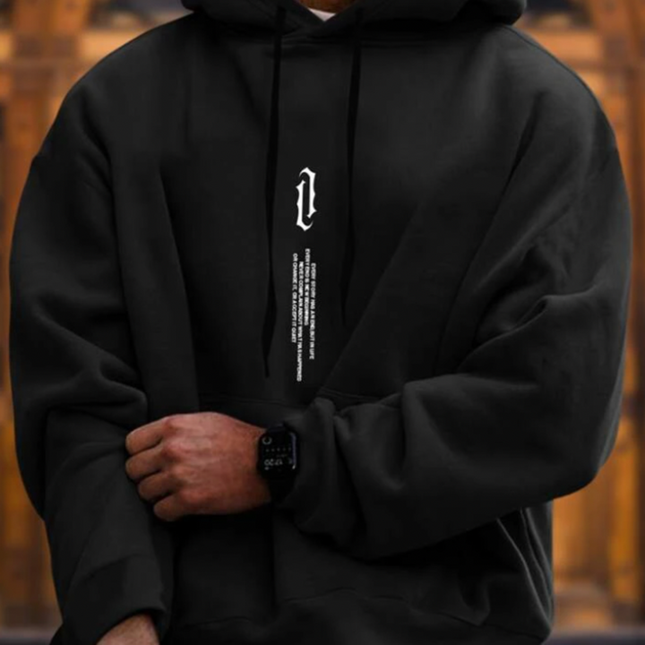 Comfortable and elegant men's hooded sweatshirt