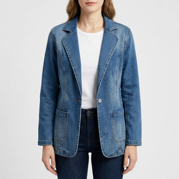 Blazer in Denim su Misura per Donne