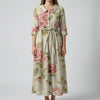 Abito Midi Floreale Vintage da Donna