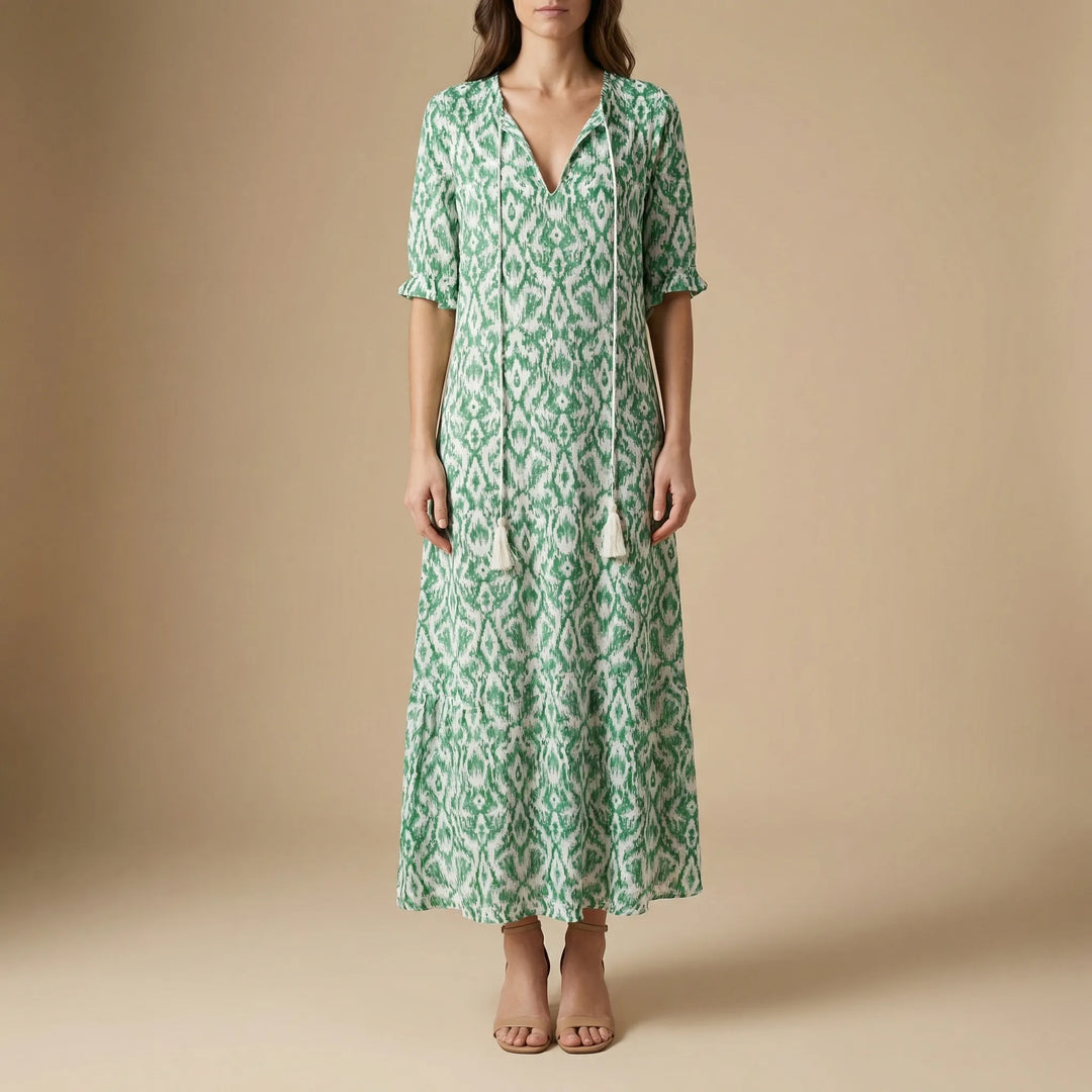 Bohvela - Abito lungo boho con stampa floreale
