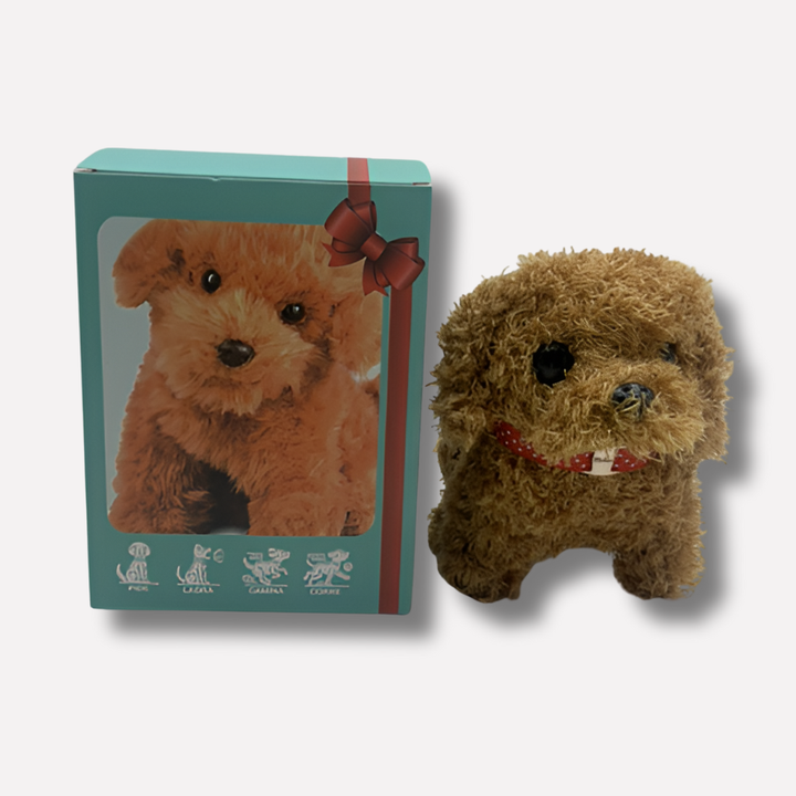 Cucciolo di peluche iperrealistico