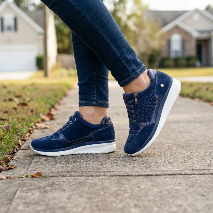Bunivex - Sneaker casual con punta larga