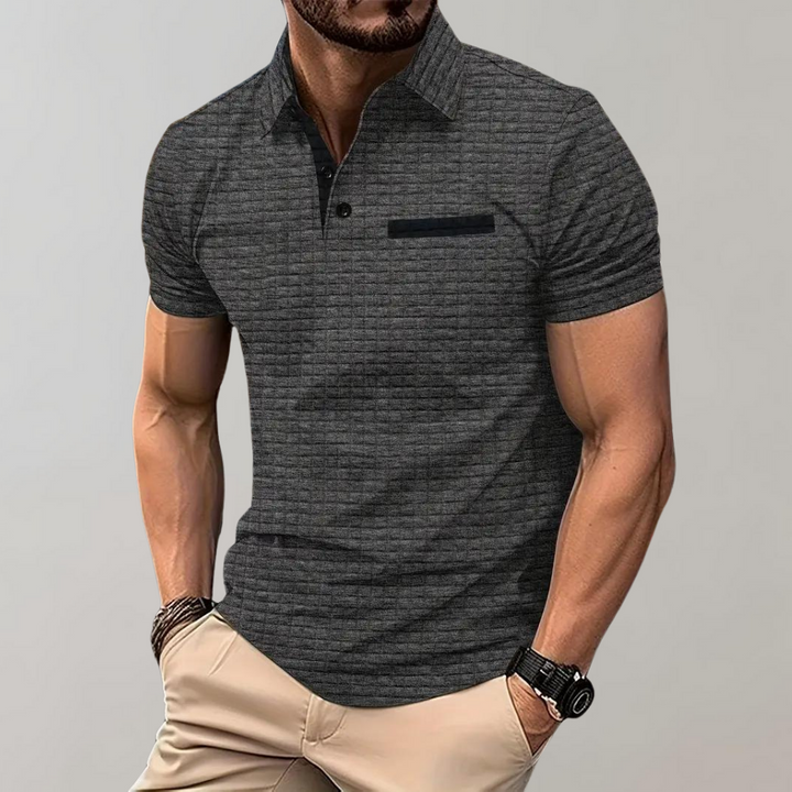Men's slim fit shirt with collar