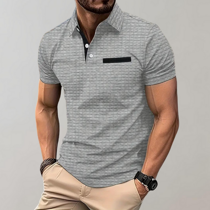 Men's slim fit shirt with collar