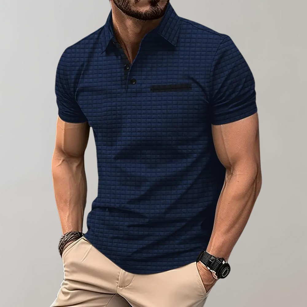 Men's slim fit shirt with collar