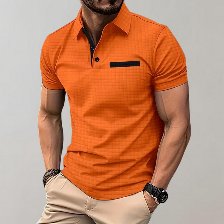 Men's slim fit shirt with collar