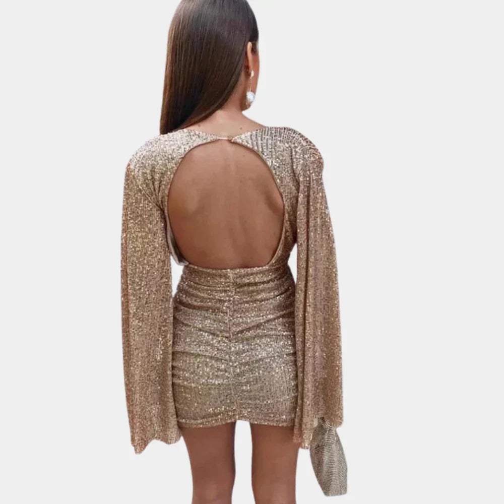 Glamour Dress with Shimmering Details