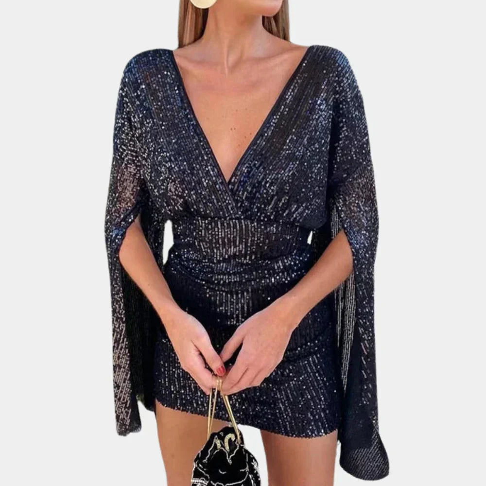 Abito Glamour con Dettagli Luminosi