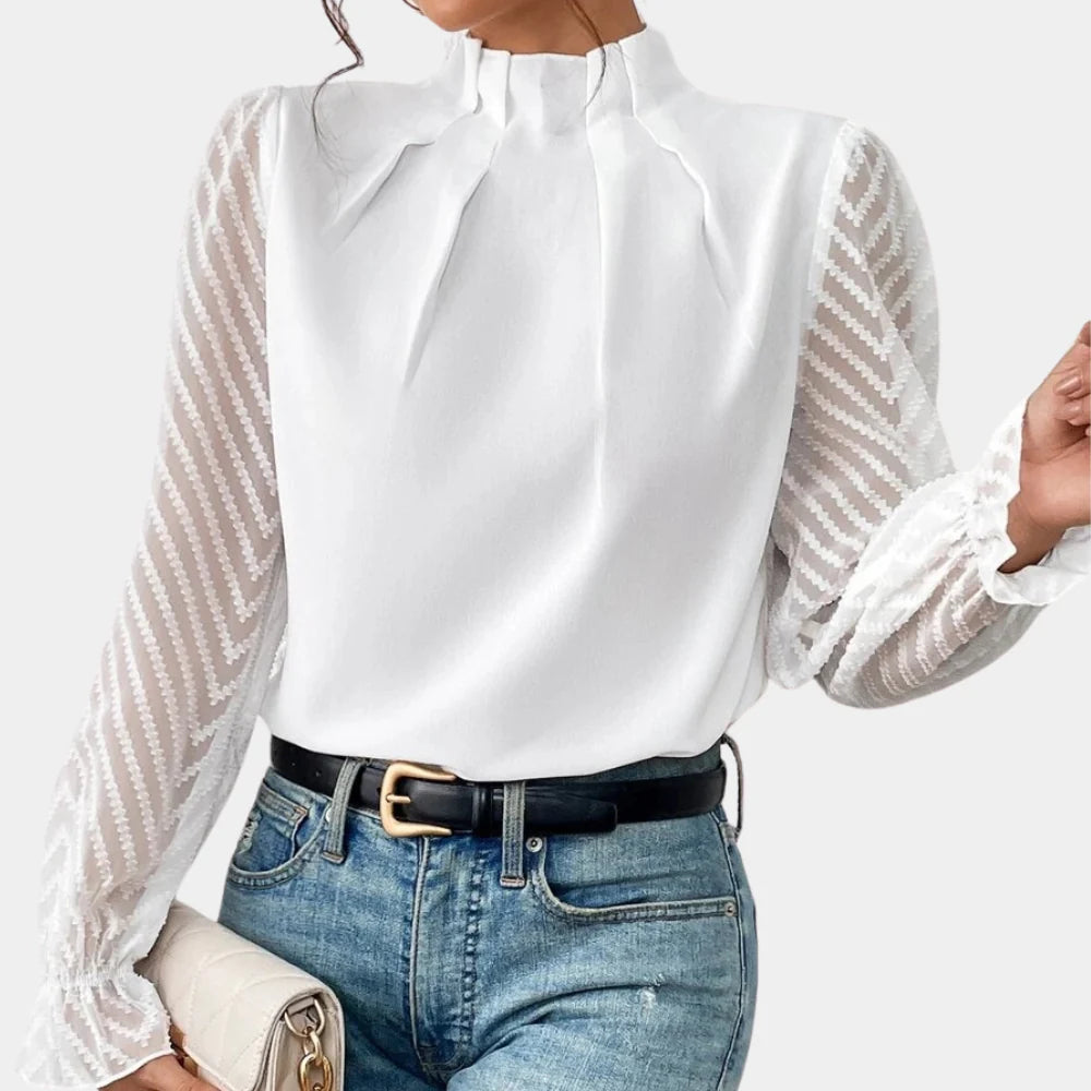 Top elegante de mujer a mangas largas