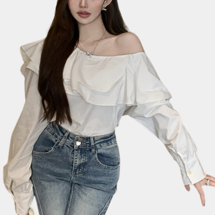 Off-shoulder blouse for women