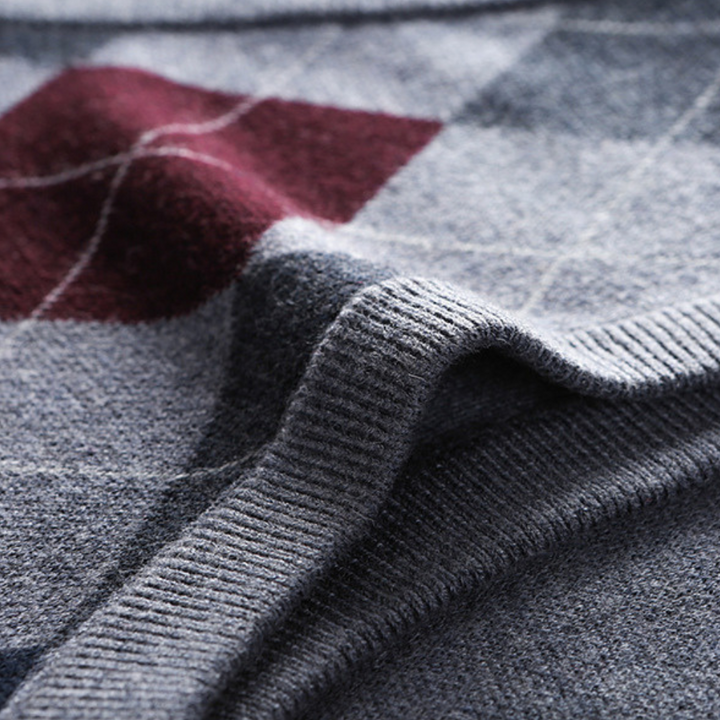 Sleeveless sweater with V-neck