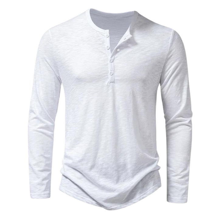 Floris - T-shirt button-down con lange mouwen