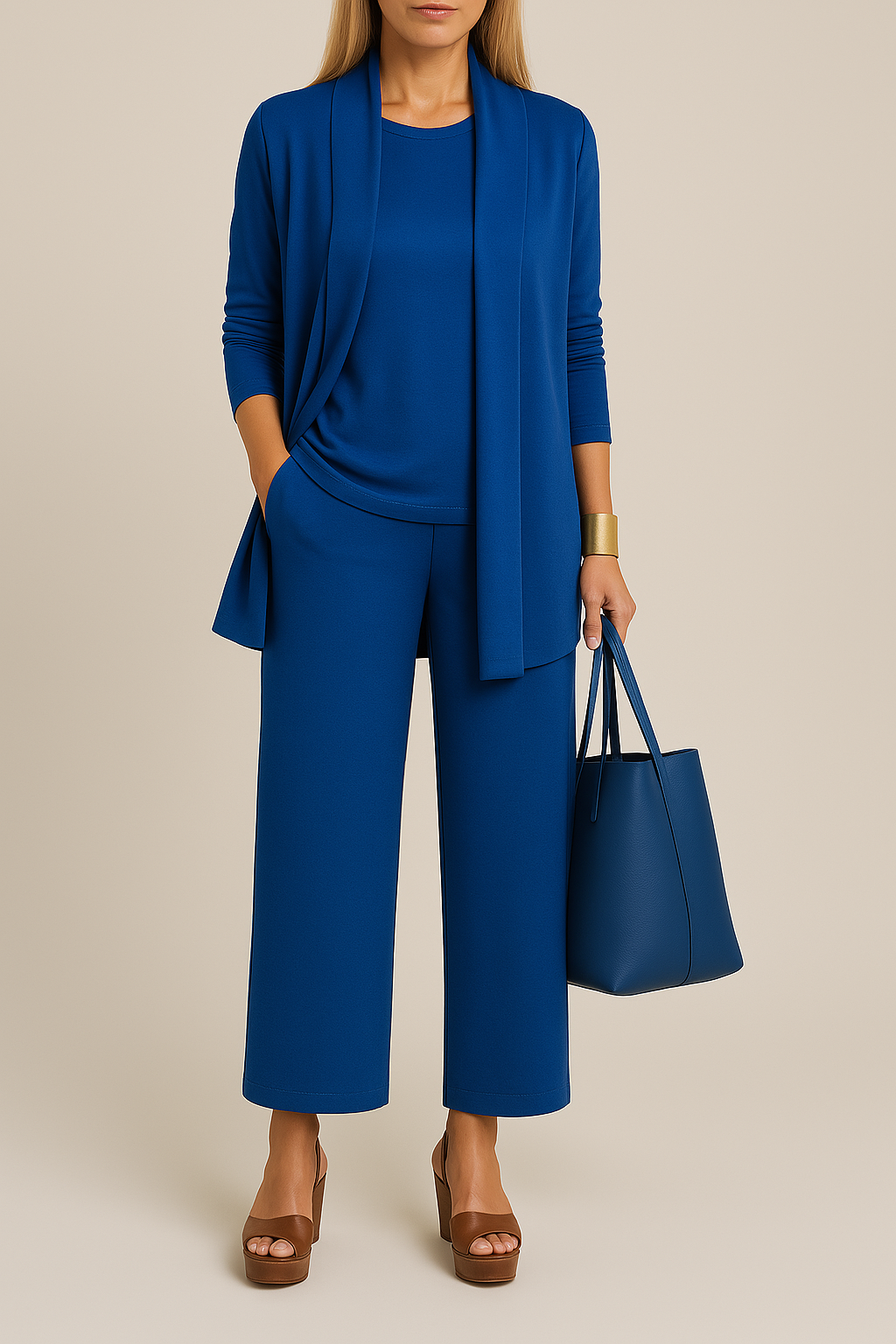 Elegante y refinado traje de tres piezas