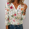 Casual blouse with floral print