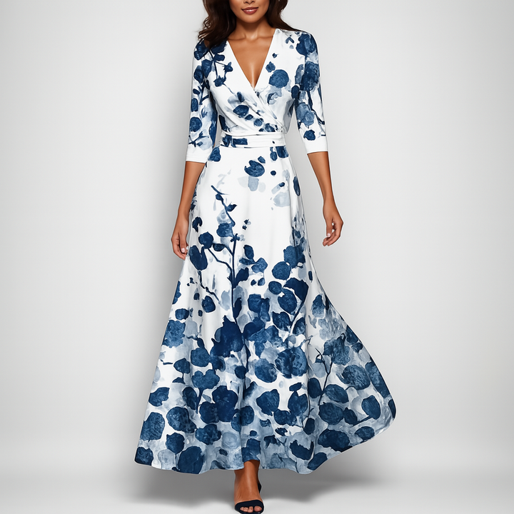 Abito Maxi Bohemien V-Collo Pronto per l'Estate