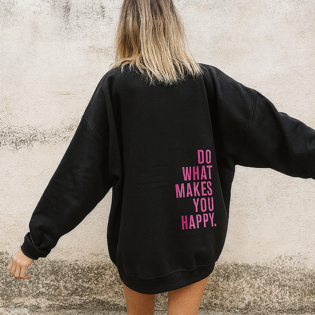 Felpa con capucha estampada y acogedora