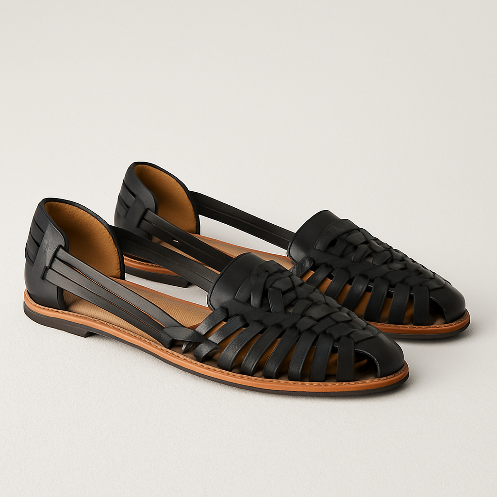 Sandalias mujer con cinturón a punta cerrada