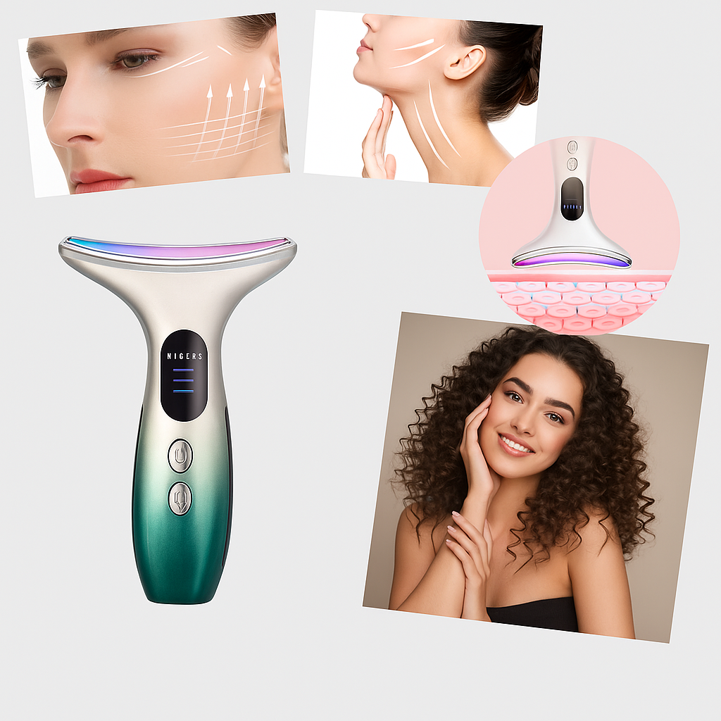 Dispositivo per collo e viso – Strumento compatto per la cura della pelle