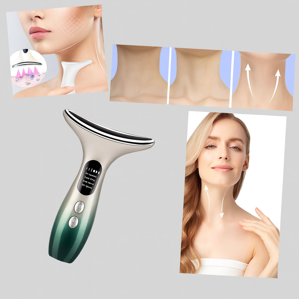 Dispositivo per collo e viso – Strumento compatto per la cura della pelle
