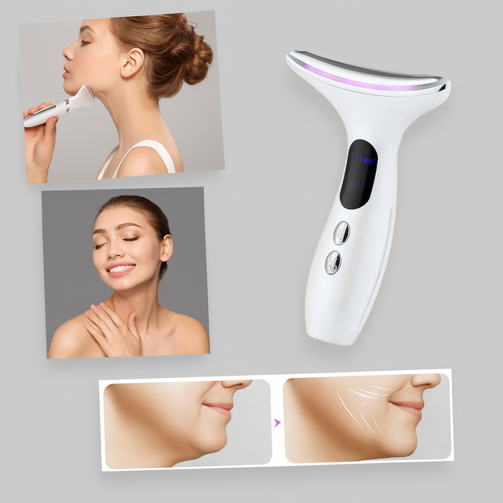 Dispositivo per collo e viso – Strumento compatto per la cura della pelle