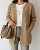 Comfortable, minimalist, and soft knitted women's jacket