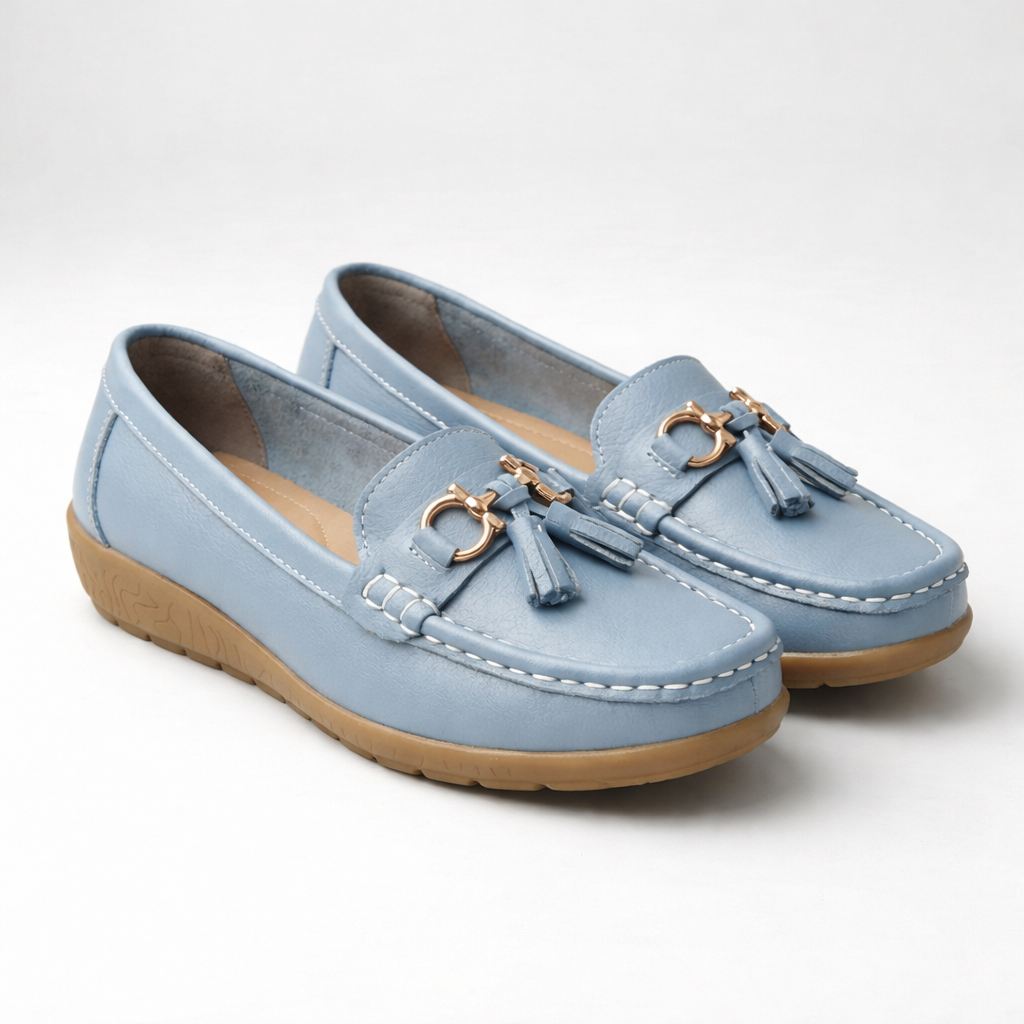Mocassino Piatto Slip-On Con Dettaglio Frangia