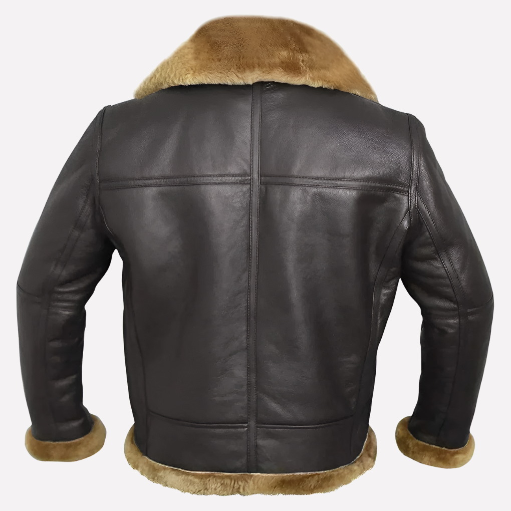 Men's coat in shearling style