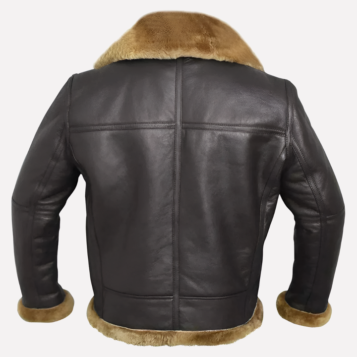 Men's coat in shearling style