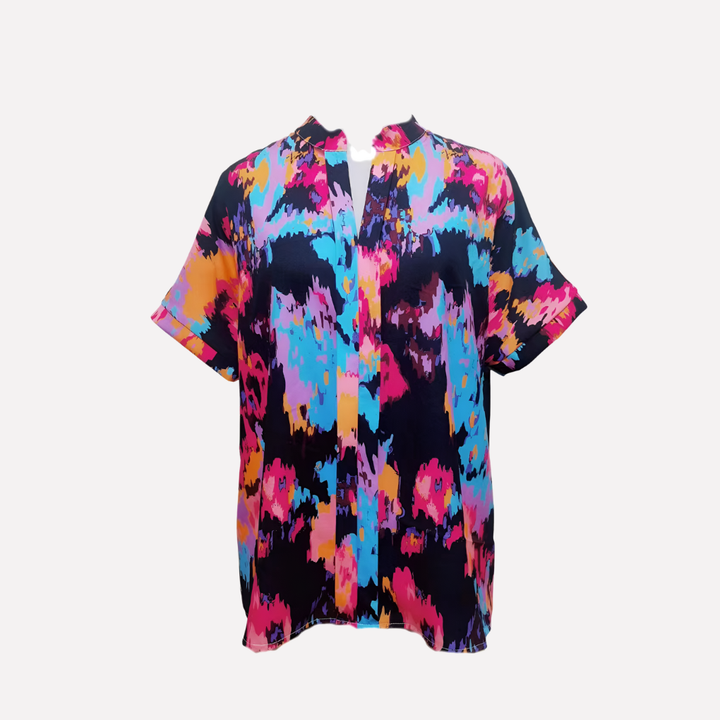 Maglione casual da donna con scollo a V