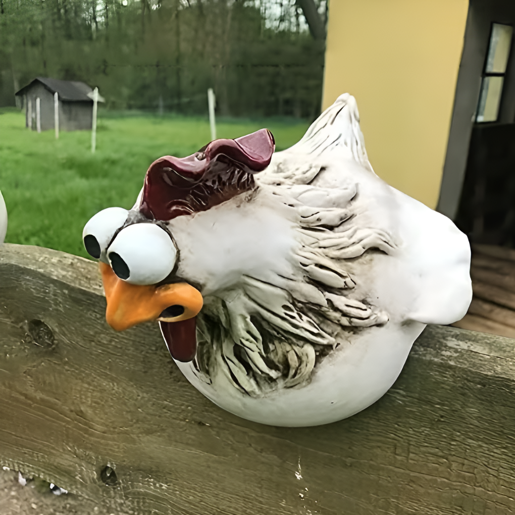 Adornos extravagantes en forma de gallo para cercado