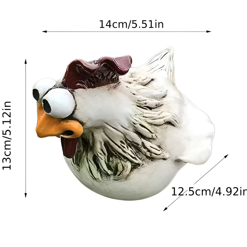 Adornos extravagantes en forma de gallo para cercado