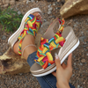 Sandali con zeppa espadrillas da donna