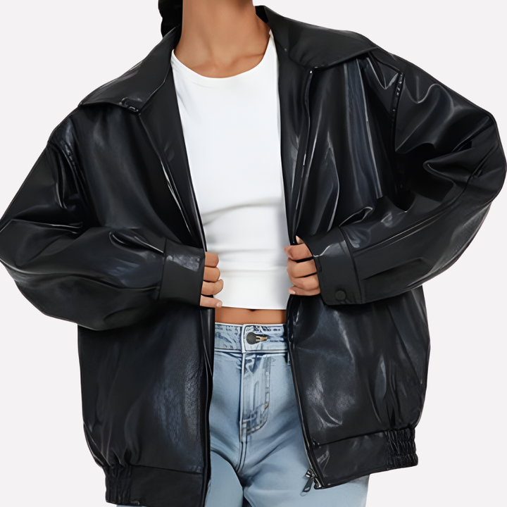 Oversized Bomber Jacket for Women