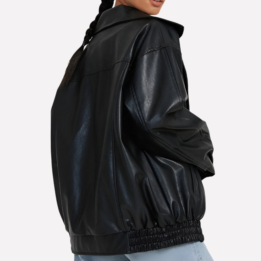 Oversized Bomber Jacket for Women