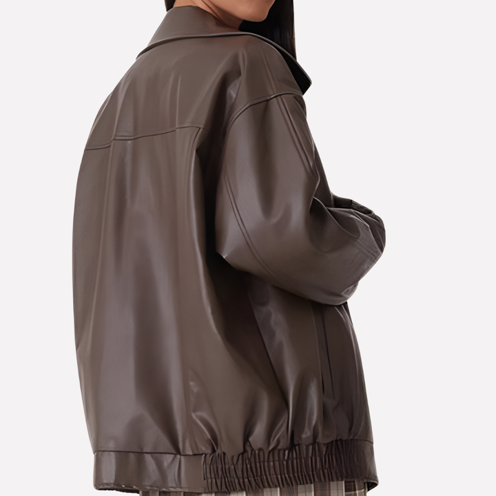 Oversized Bomber Jacket for Women