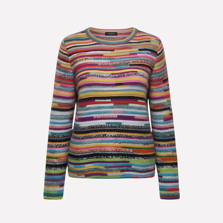 Maglione a Maglia Striato da Donna