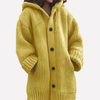Cardigan con capucha para mujer de corte largo