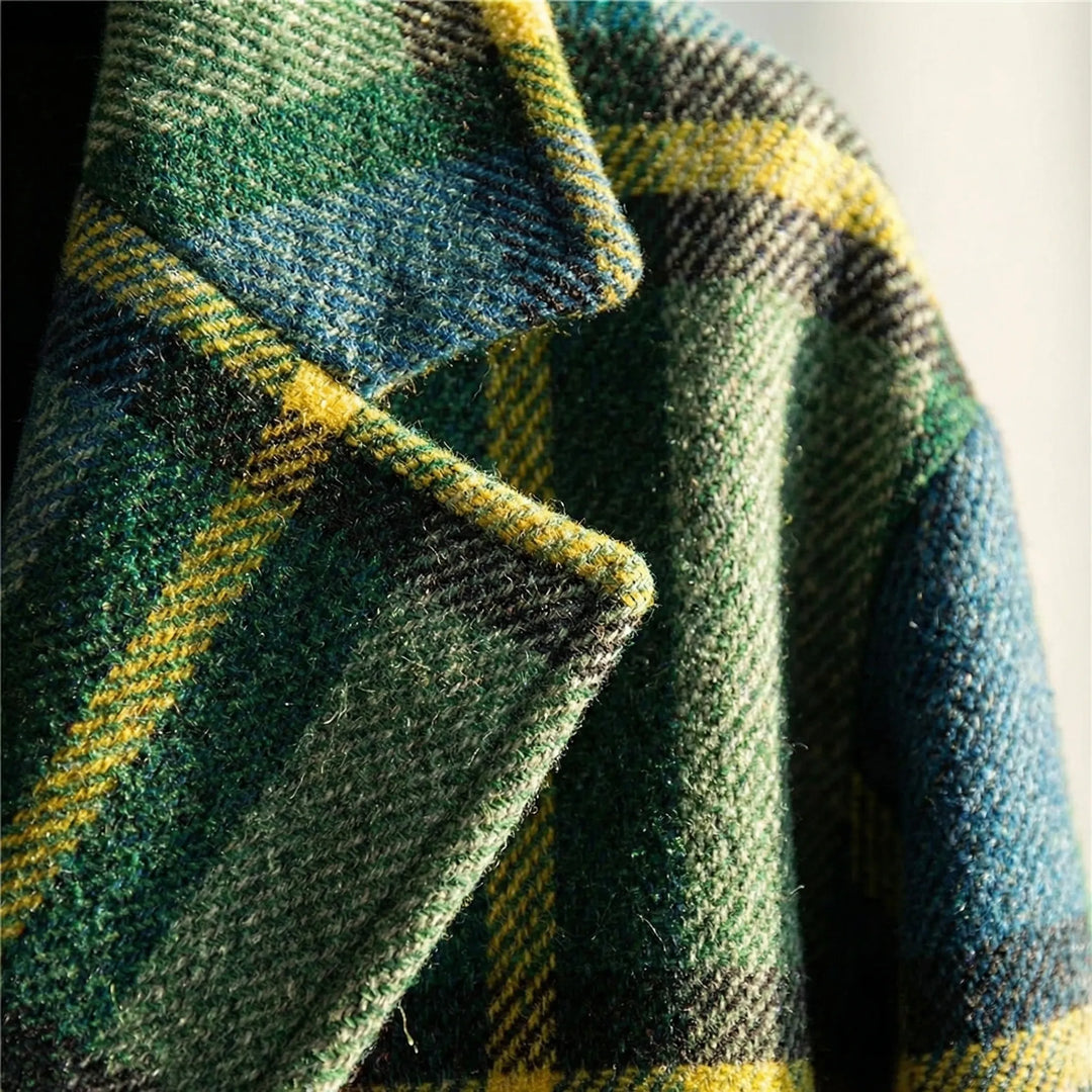 Chromacoat - Cappotto lungo a quadri color block