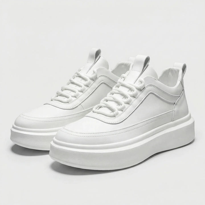 Clarven - Sneaker minimalista bassa con lacci
