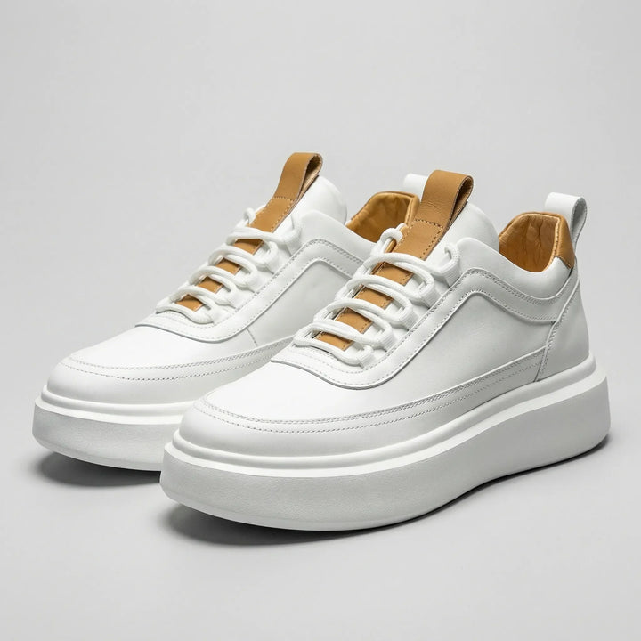 Clarven - Sneaker minimalista bassa con lacci